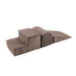 3-osaline pehmete ronimisklotside komplekt, pruun, Aesthetic