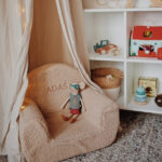 Laste tugitool personaalse tikandiga, Teddy, beež