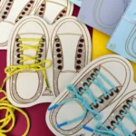 Montessori õppemäng “paelte sidumine”