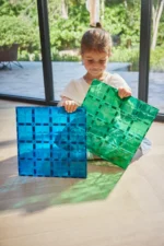 Cleverclixx magnetklotside suured plaadid 2tk, sinine-roheline - Image 2