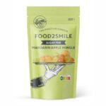 Food2Smile suhkruvabad kummikommid, õun-mandariin, 85 grammi pakis