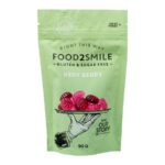 Food2Smile suhkruvabad kummikommid marjamaitselised, 90 grammi pakis