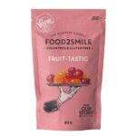 Food2Smile suhkruvabad kummikommid puuviljamaitselised, 85 grammi pakis