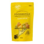 Food2Smile suhkruvabad kummikommid hapud, 85 grammi pakis