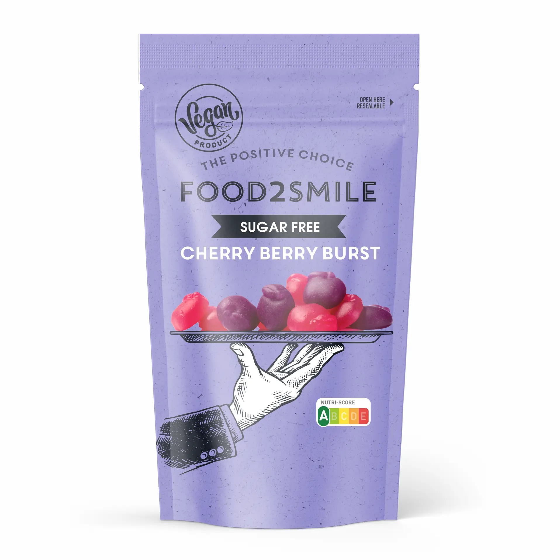 Image Food2Smile kummikommid Cherry Berry Burst, 85 grammi pakis - Image 1